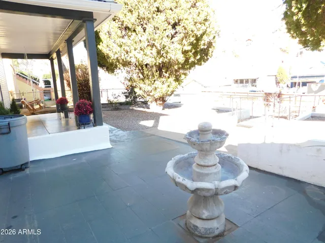 a view of balcony and patio