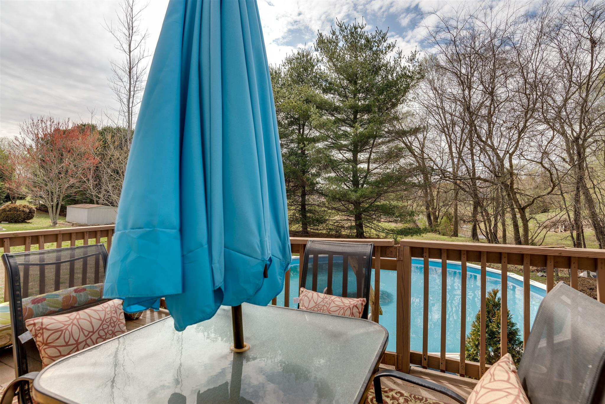 2225 Clara Mathis Road Spring Hill, TN 37174 - Photo 19 of 19 a balcony with a table and chairs