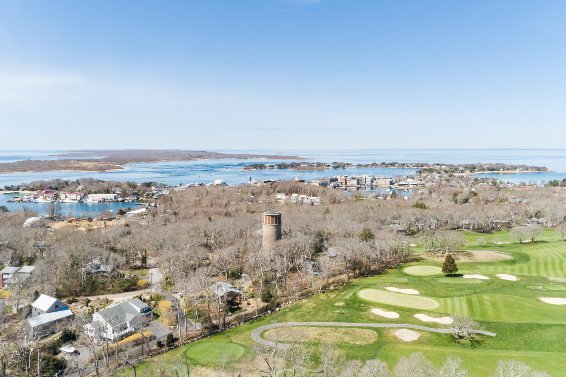 19 Proctor Road Woods Hole, MA 02543 - Photo 38 of 43 an aerial view of residential houses with outdoor space