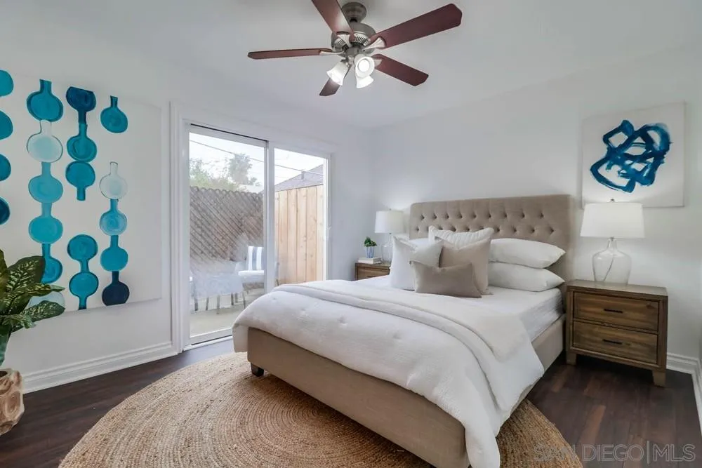 4375 Felton Street, Unit 3 San Diego, CA 92104 - Photo 16 of 27 a bedroom with a bed and a window