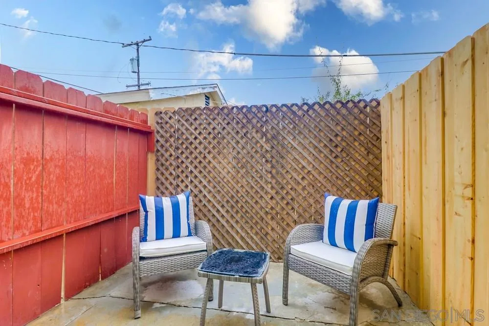 4375 Felton Street, Unit 3 San Diego, CA 92104 - Photo 22 of 27 a outdoor living space with furniture and a ceiling fan