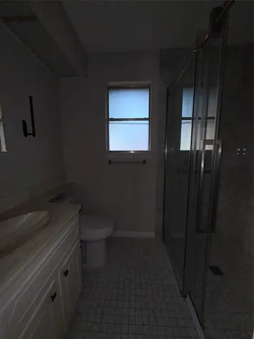 a bathroom with a toilet