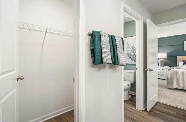 a view of walk in closet