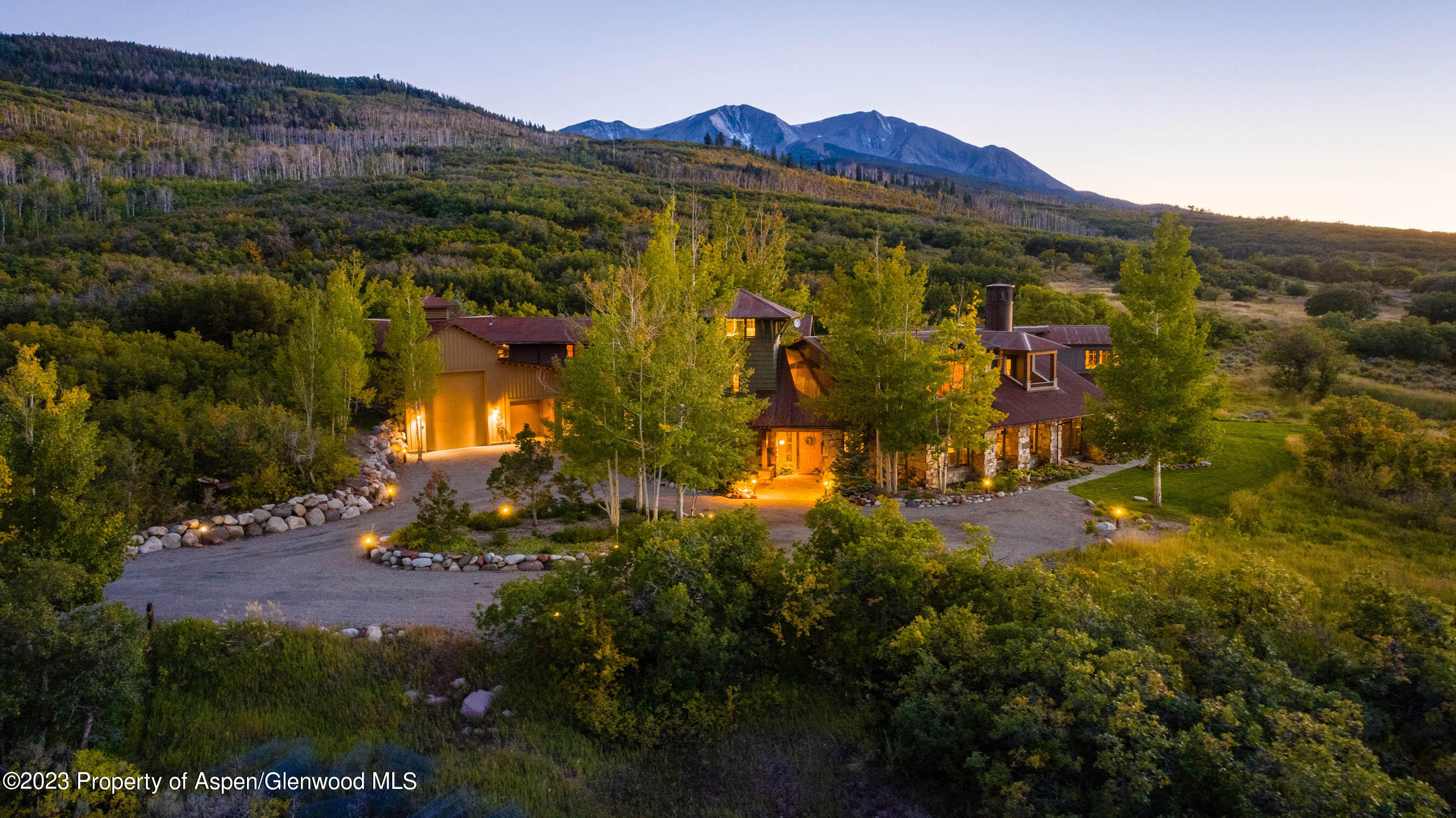 777 Old Herron Road Basalt, CO 81621 - Photo 37 of 43 a view of a house with a yard and mountain