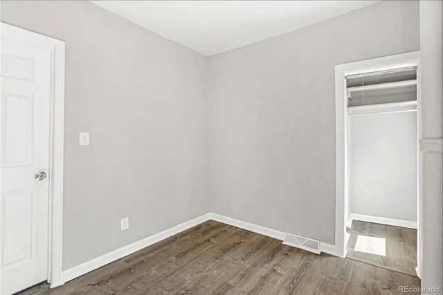 a view of an empty room