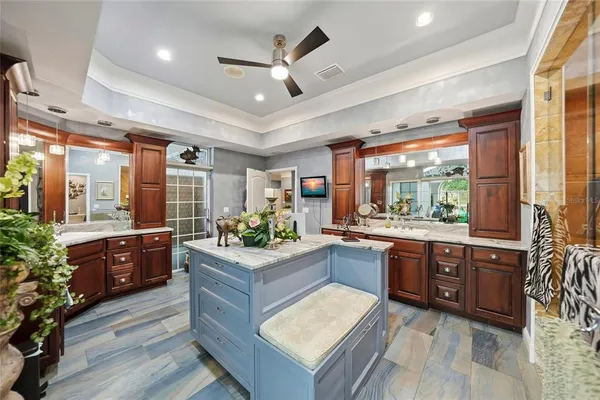 a kitchen with a table and chairs in it