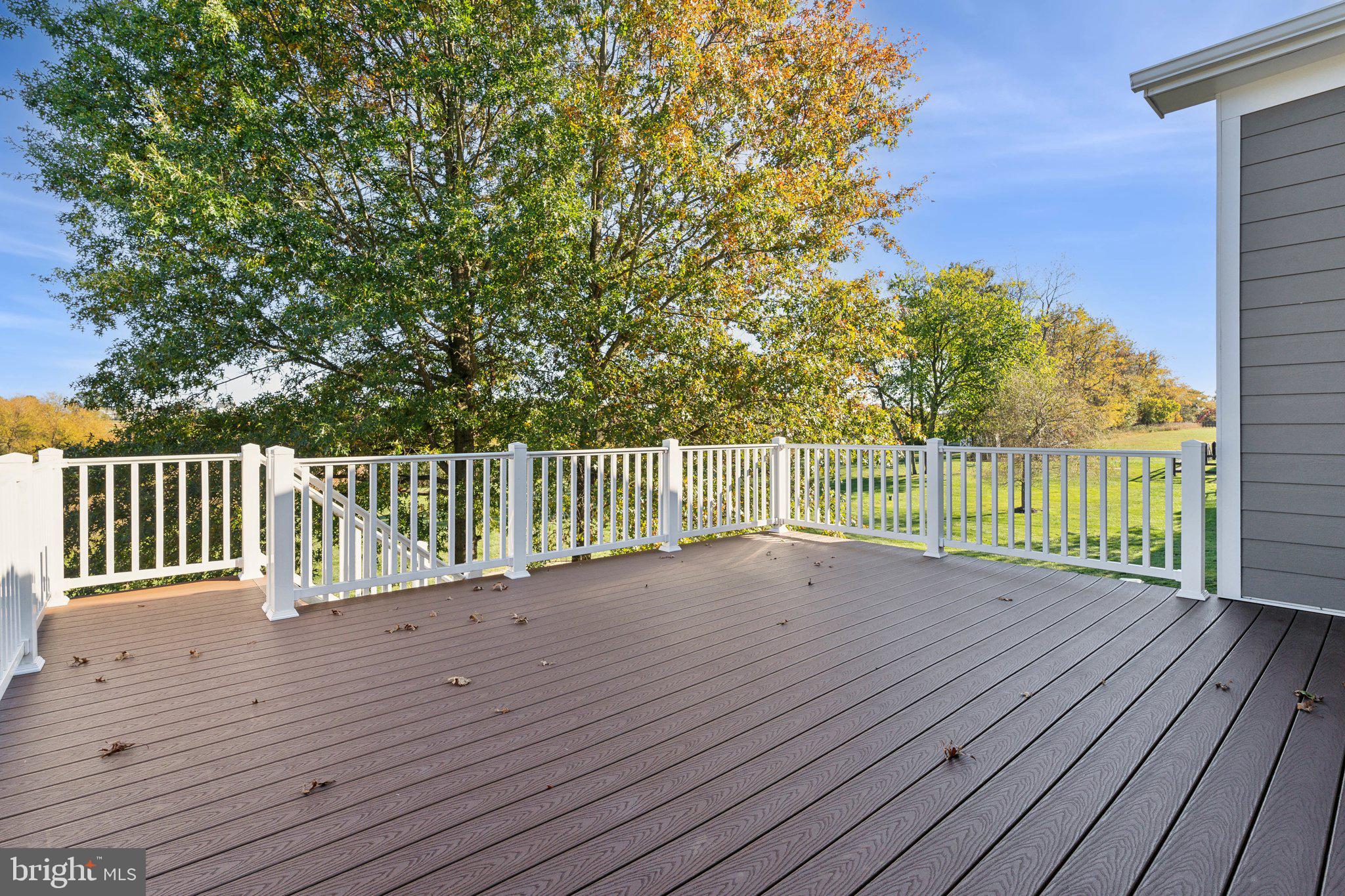 18325 Wild Raspberry Drive Purcellville, VA 20132 - Photo 53 of 76 huge trex deck, vinyl railings, steps to yard