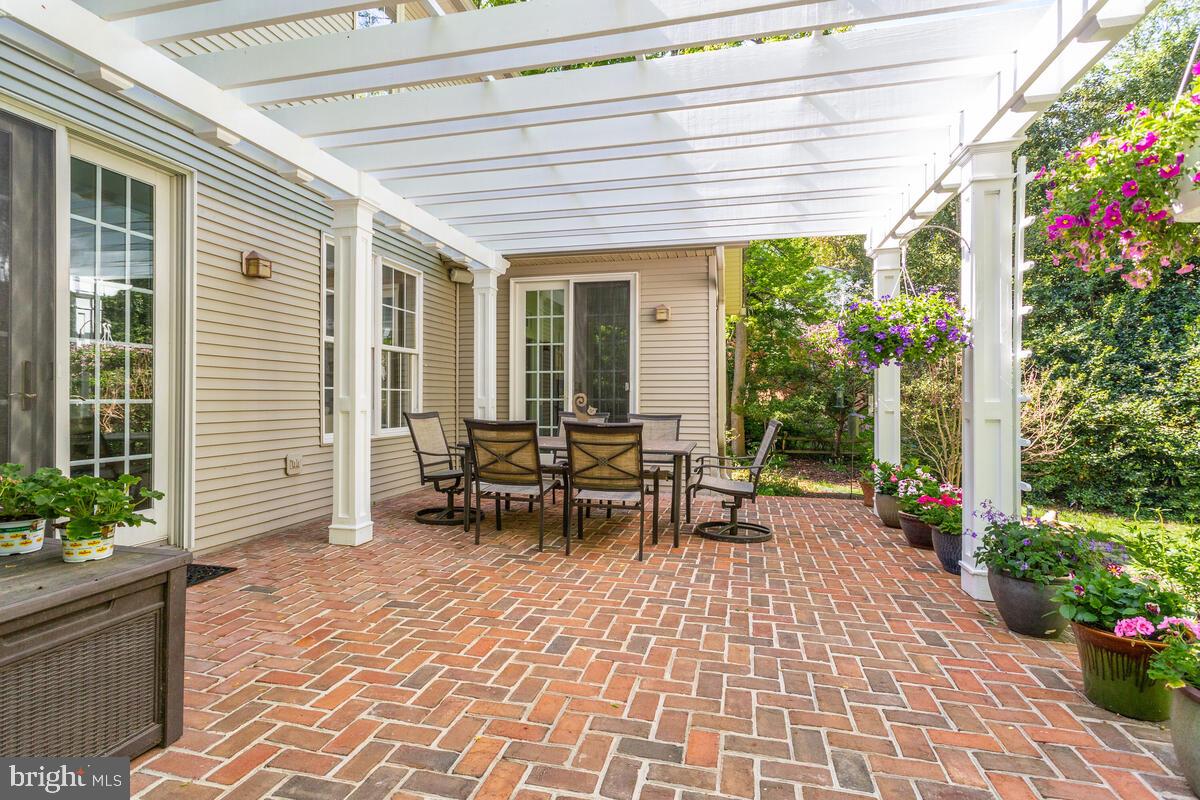 532 Epping Forest Road Annapolis, MD 21401 - Photo 49 of 62 Pergola Covered Brick Patio