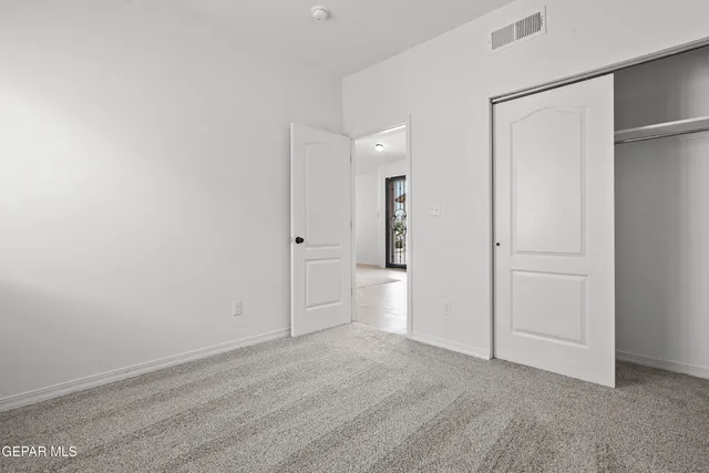 a view of an empty room