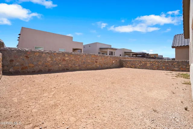 a view of terrace with a yard