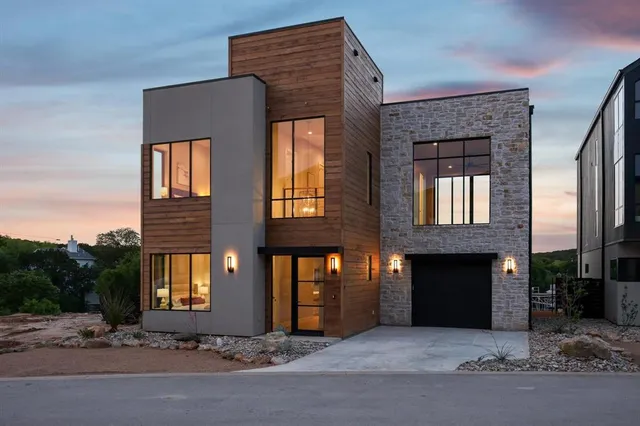 a front view of a house