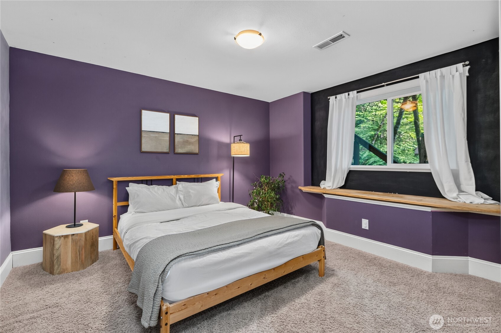 45 Cascade Lane Bellingham, WA 98229 - Photo 32 of 40 a bedroom with a bed and a flat screen tv