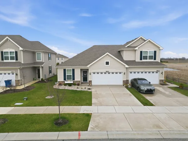 a view of a house with garden