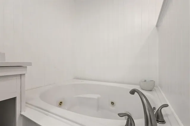 a view of lake with mountain in background