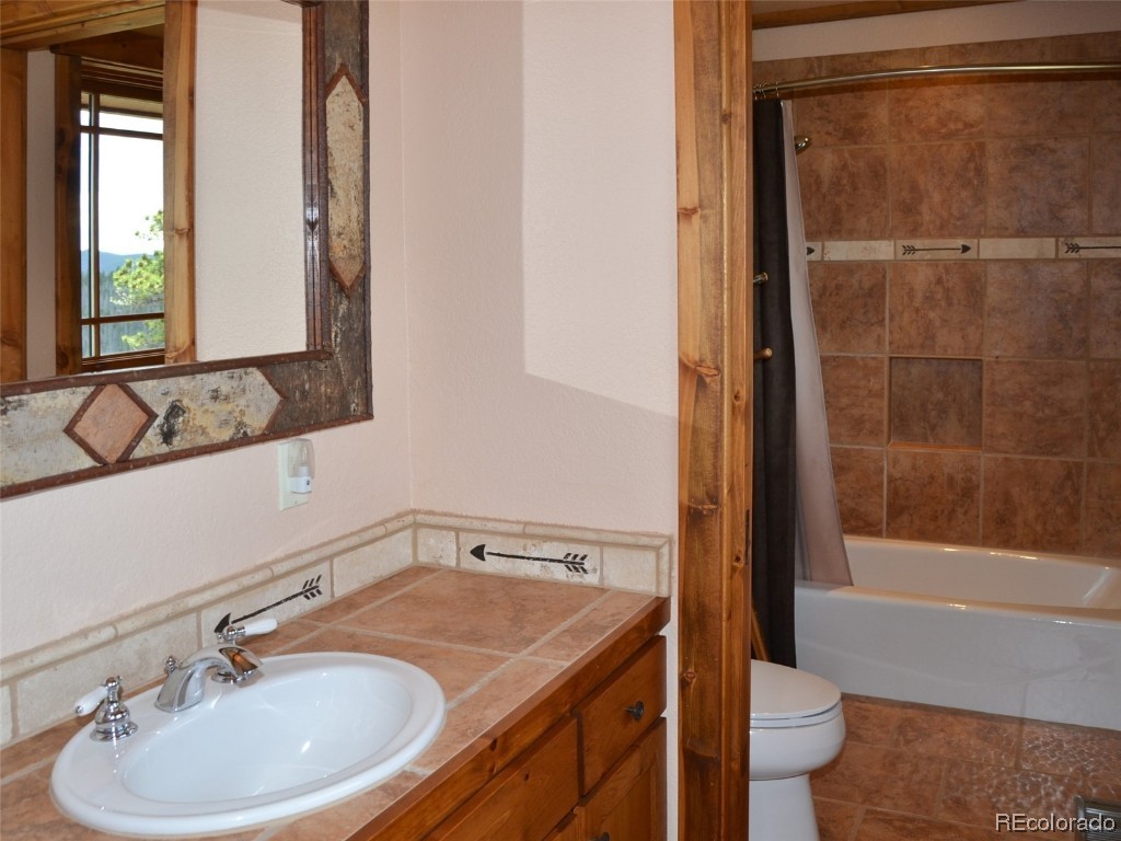 376 Deer Crossing Road Tie Siding, WY 82084 - Photo 10 of 28 a bathroom with a sink and a mirror