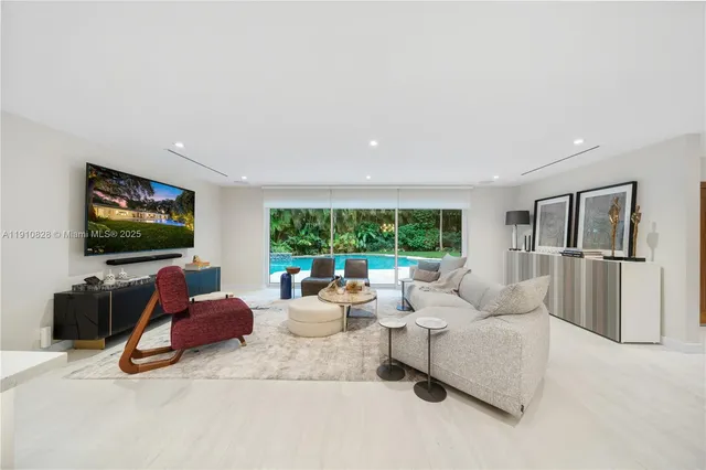 a outdoor living space with furniture and a garden