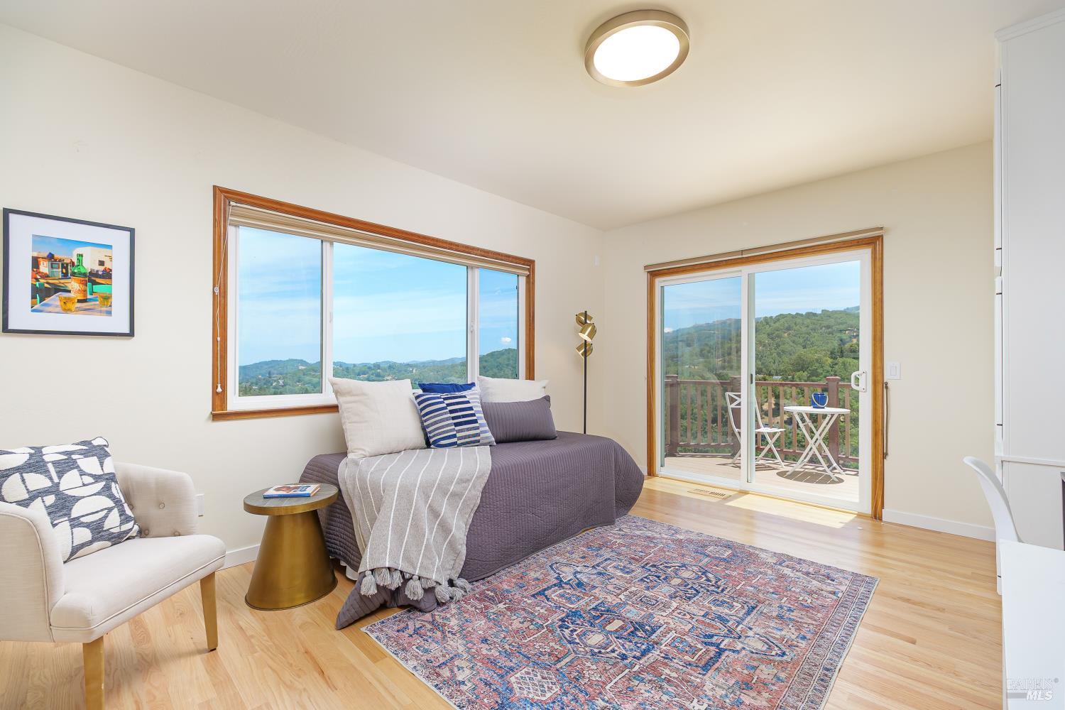 15 Ravine Way Novato, CA 94947 - Photo 16 of 48 Main level bedroom with balcony
