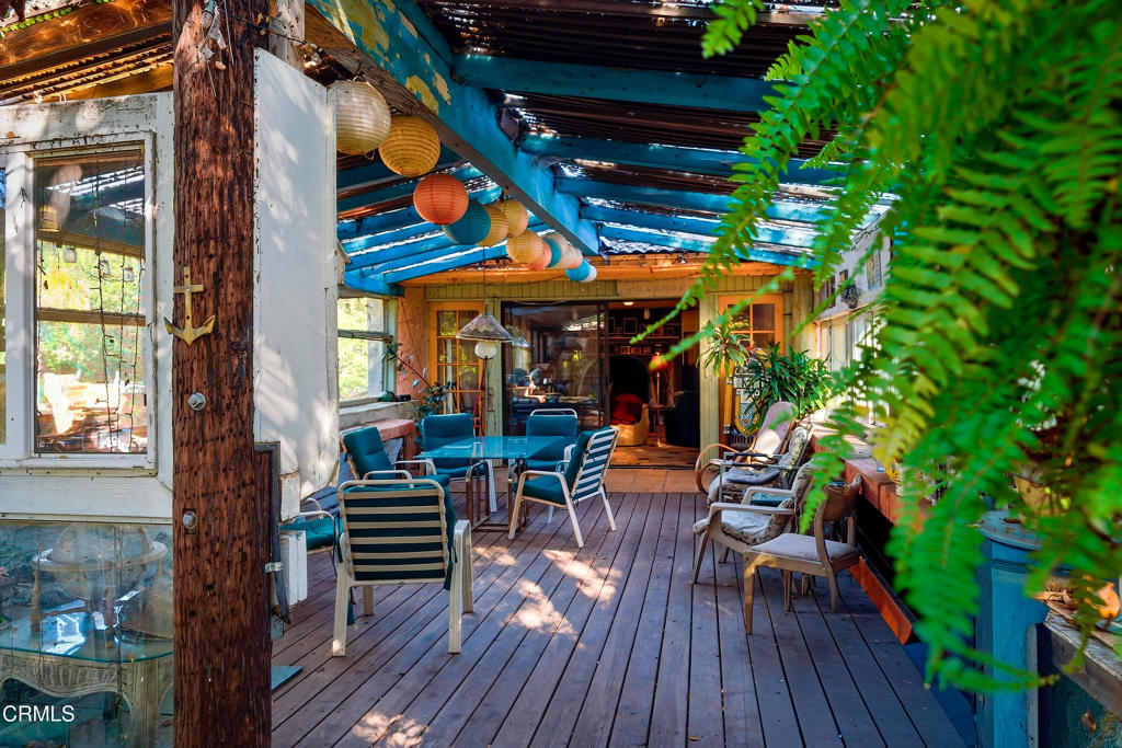 1400 Park Road Ojai, CA 93023 - Photo 28 of 67 a view of chairs and tables in patio of a house