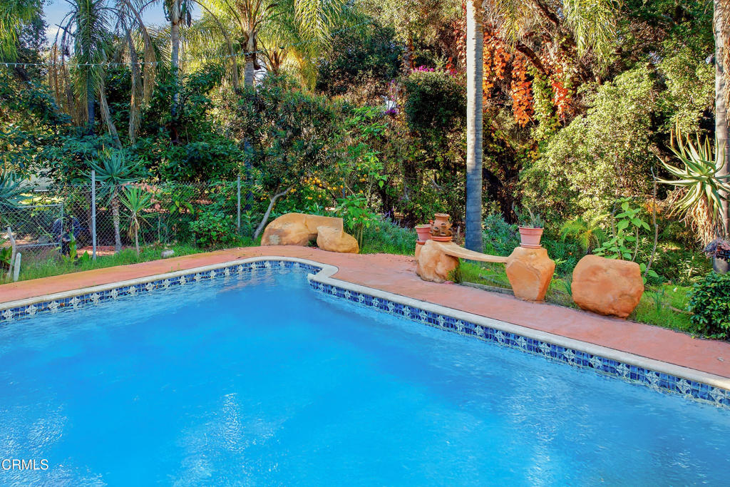 1400 Park Road Ojai, CA 93023 - Photo 63 of 67 a view of a swimming pool with a patio