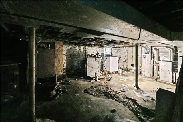 an aerial view of multiple houses