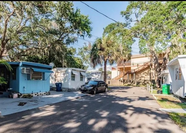 a car parked on the side of a street