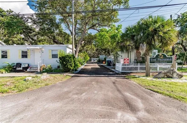 a view of a house with a street