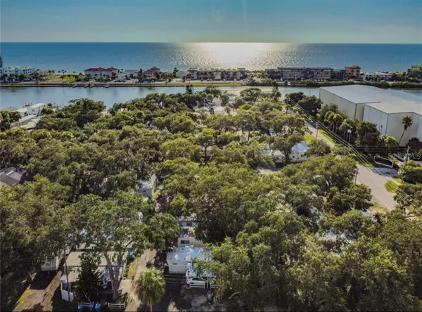 an aerial view of a city