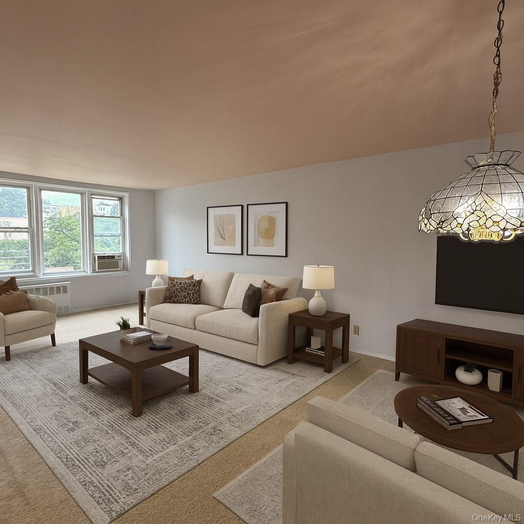 Virtually Staged Living Room