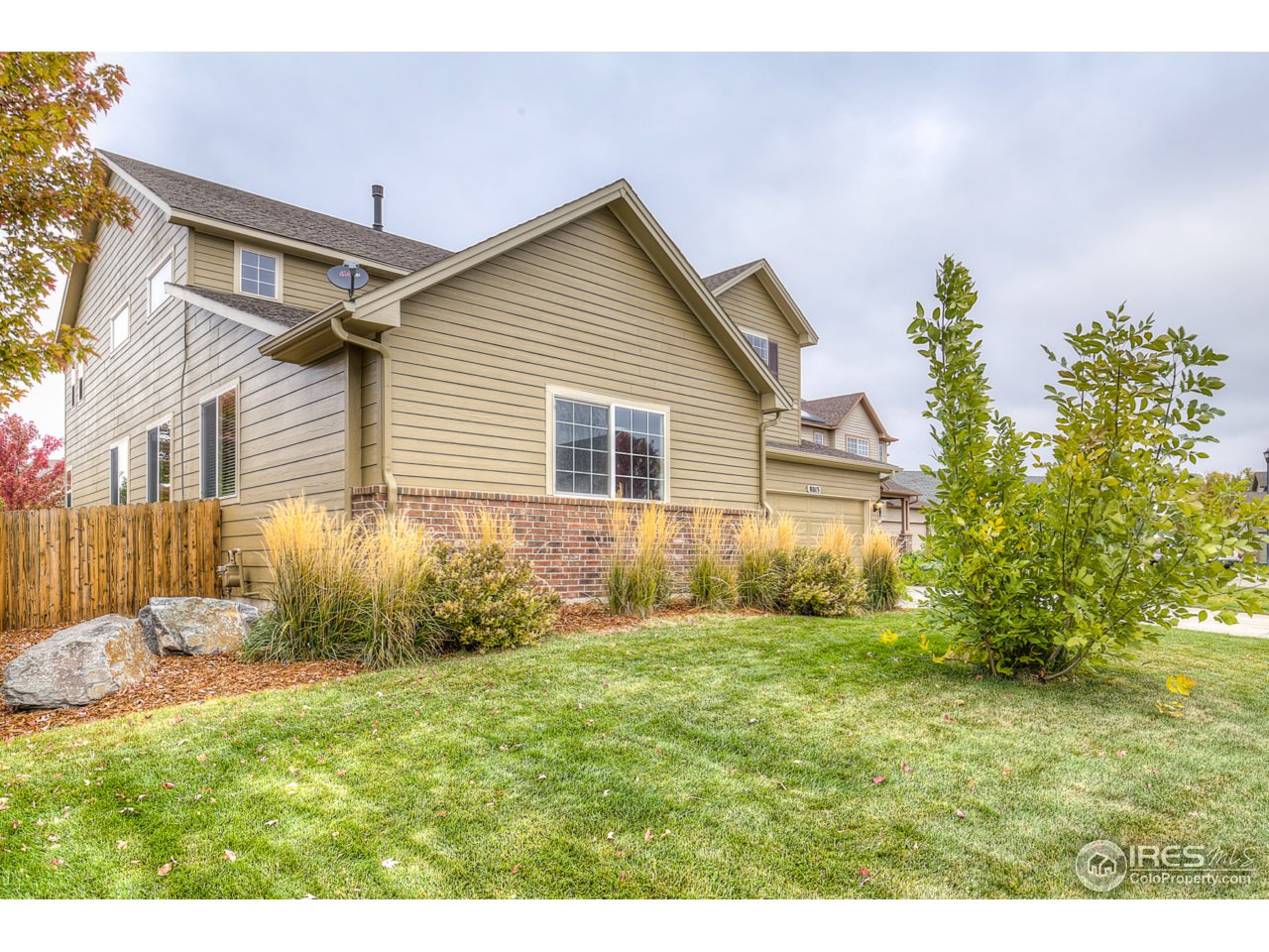 8013 Raspberry Drive Frederick, CO 80504 - Photo 3 of 33 a backyard of a house with potted plants