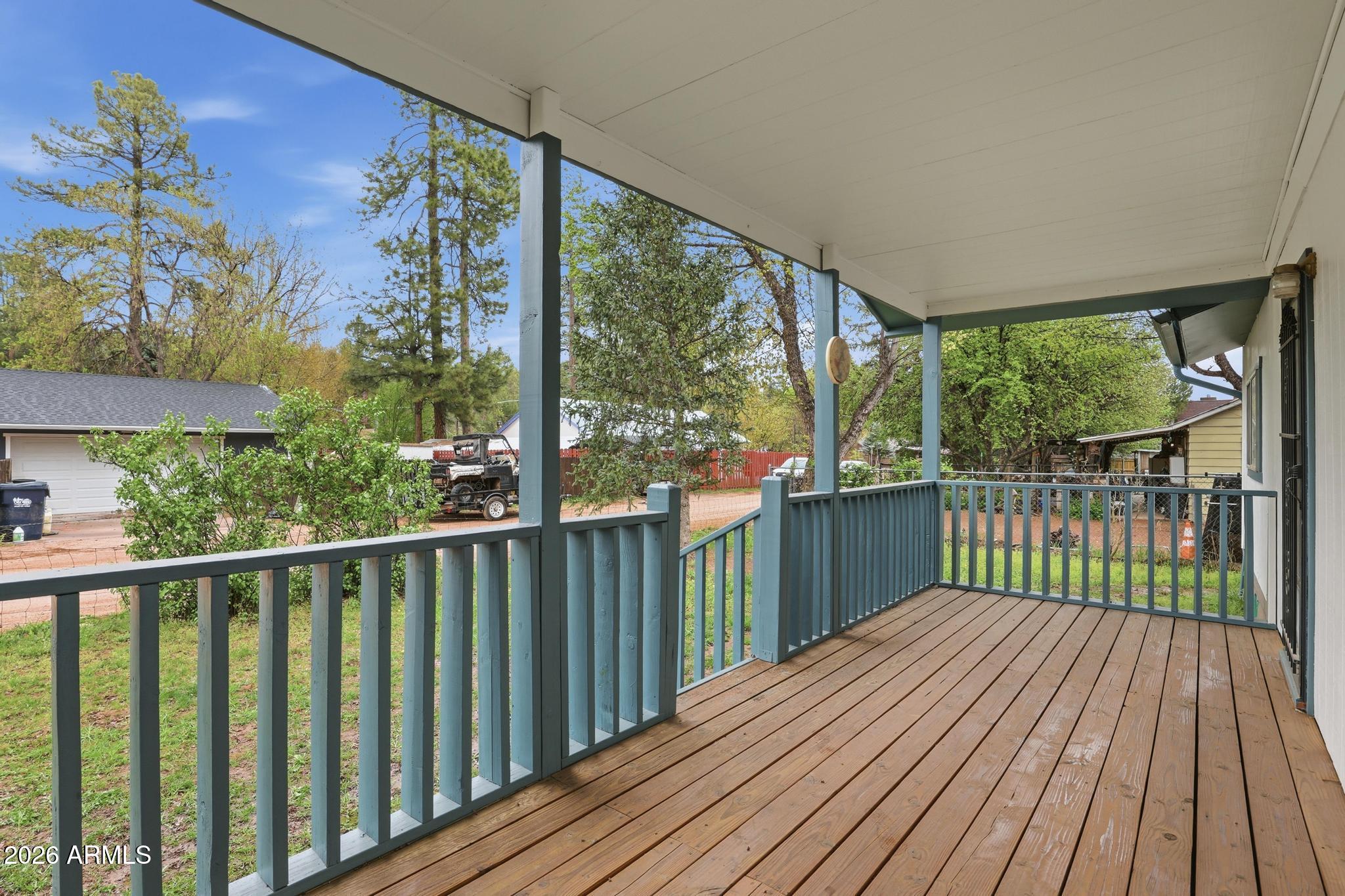 223 Thompson Road Payson, AZ 85541 - Photo 4 of 22 a view of a wooden deck