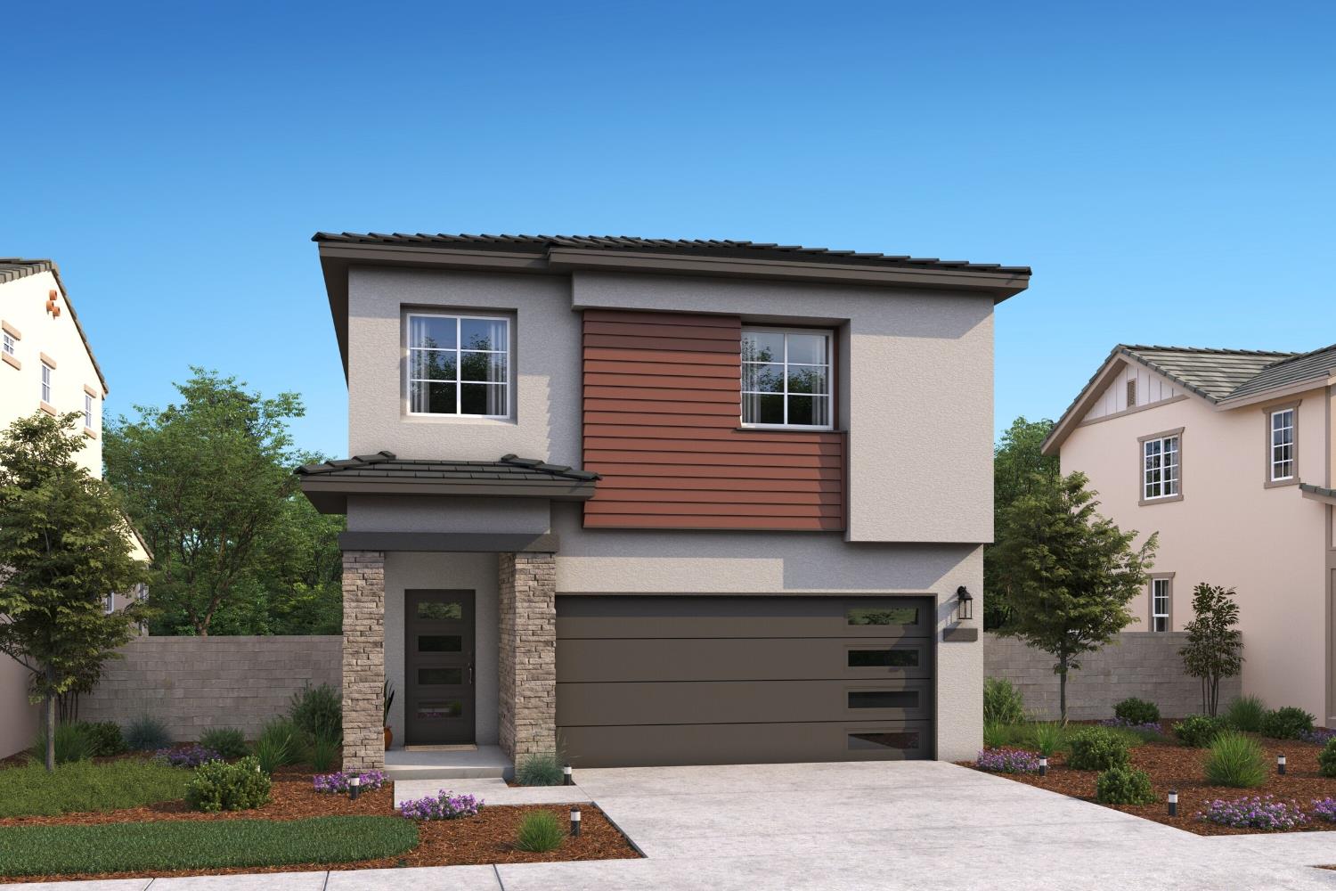 12263 Greenfinch Way Rancho Cordova, CA 95742 - Photo 1 of 1 a front view of a house with a garage