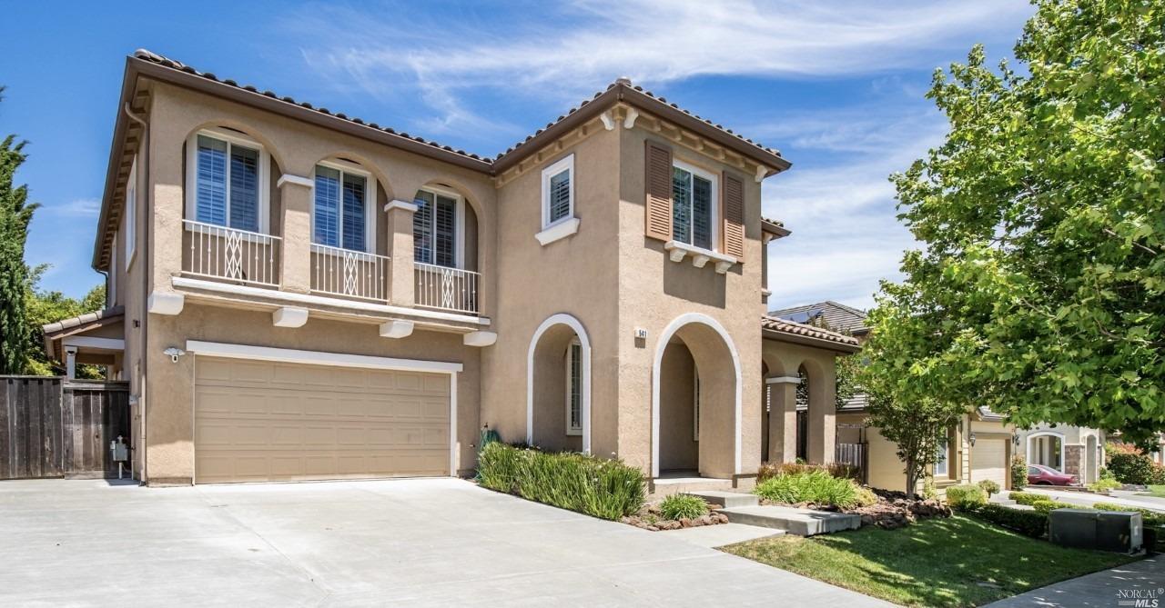 a front view of a house