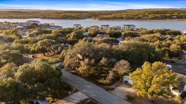 a view of lake and mountain