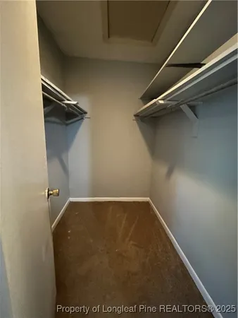 view of a room with door