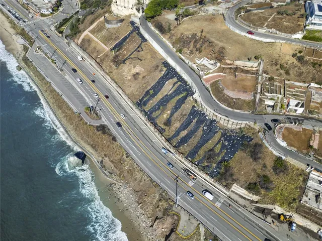 a view of a city with a mountain