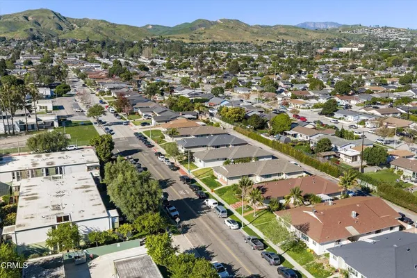 an aerial view of residential house with outdoor space