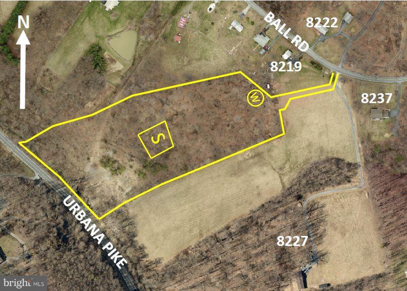 Ball Road Frederick, MD 21704 - Photo 9 of 10 arial showing approximate boundaries