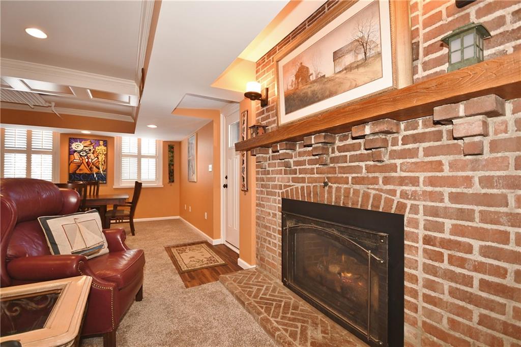715 Delafield Road Pittsburgh, PA 15215 - Photo 22 of 25 Rustic and chic fireplace in lower level