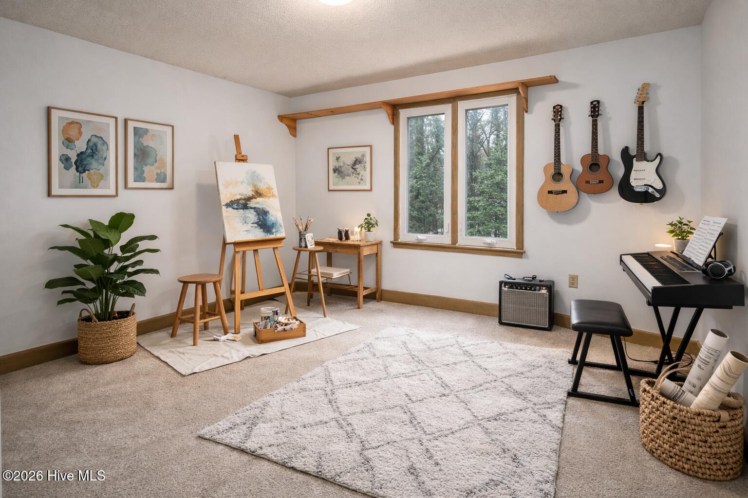 313 King George Road Greenville, NC 27858 - Photo 72 of 77 virtually staged bonus room on top floor - perfect for art, music, gym. and more