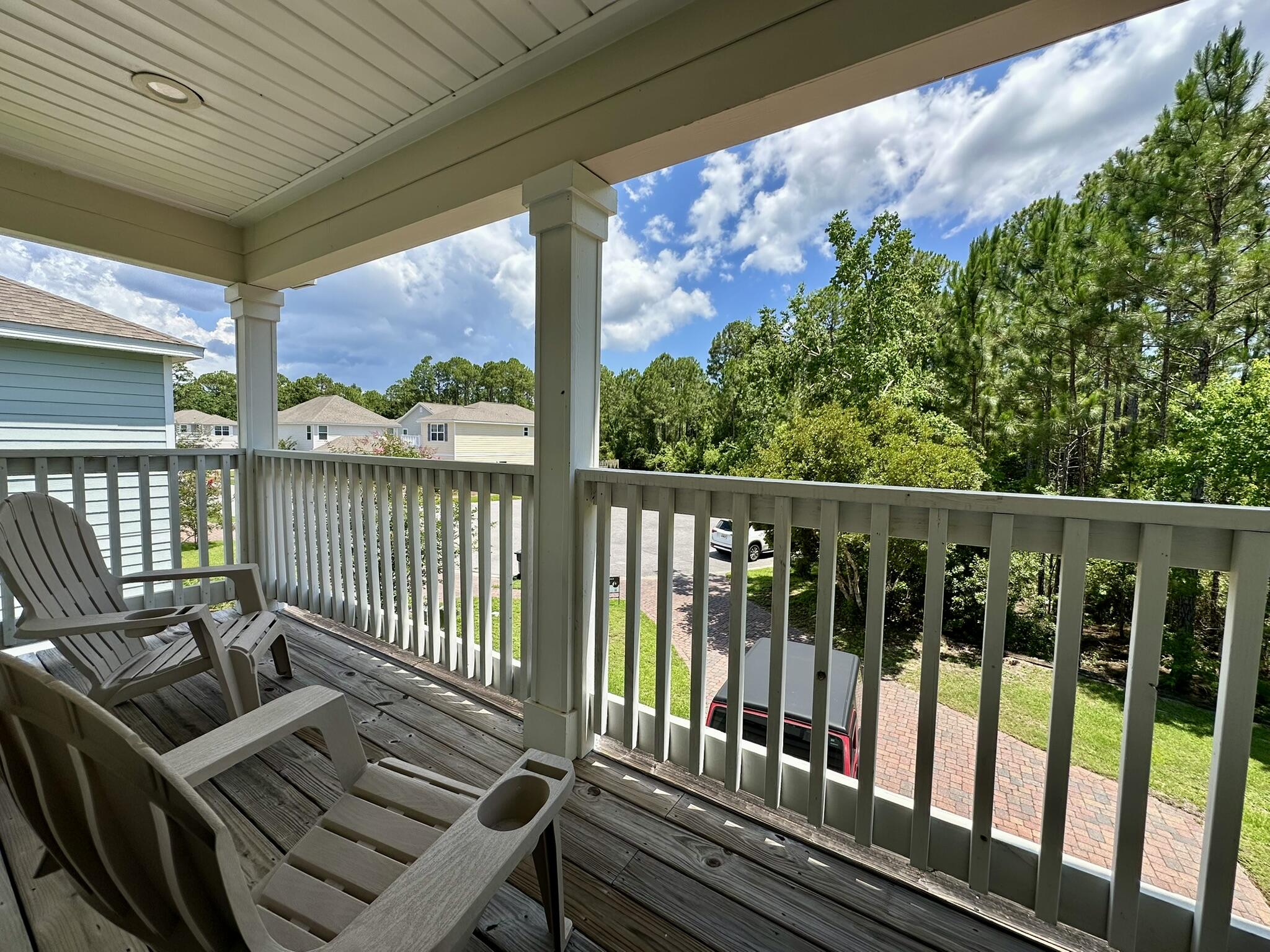 74 Tranquility Lane Santa Rosa Beach, FL 32459 - Photo 41 of 49 a view of a two chairs in the balcony