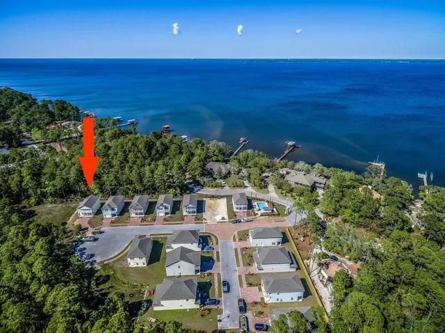 a view of a city with an ocean