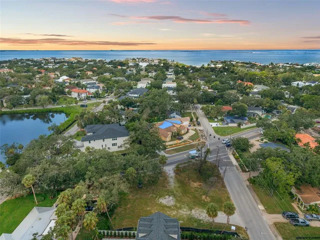 an aerial view of a houses