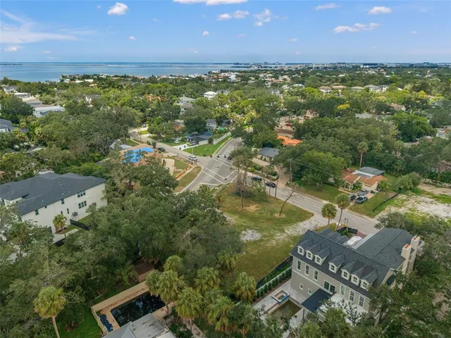 an aerial view of multiple house