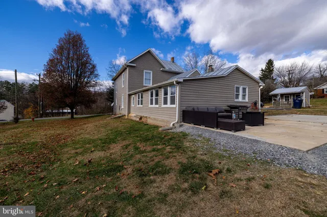 an aerial view of city and lake view