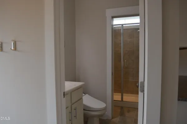 a small space with wooden floor