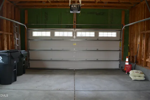 a view of a building with a garden