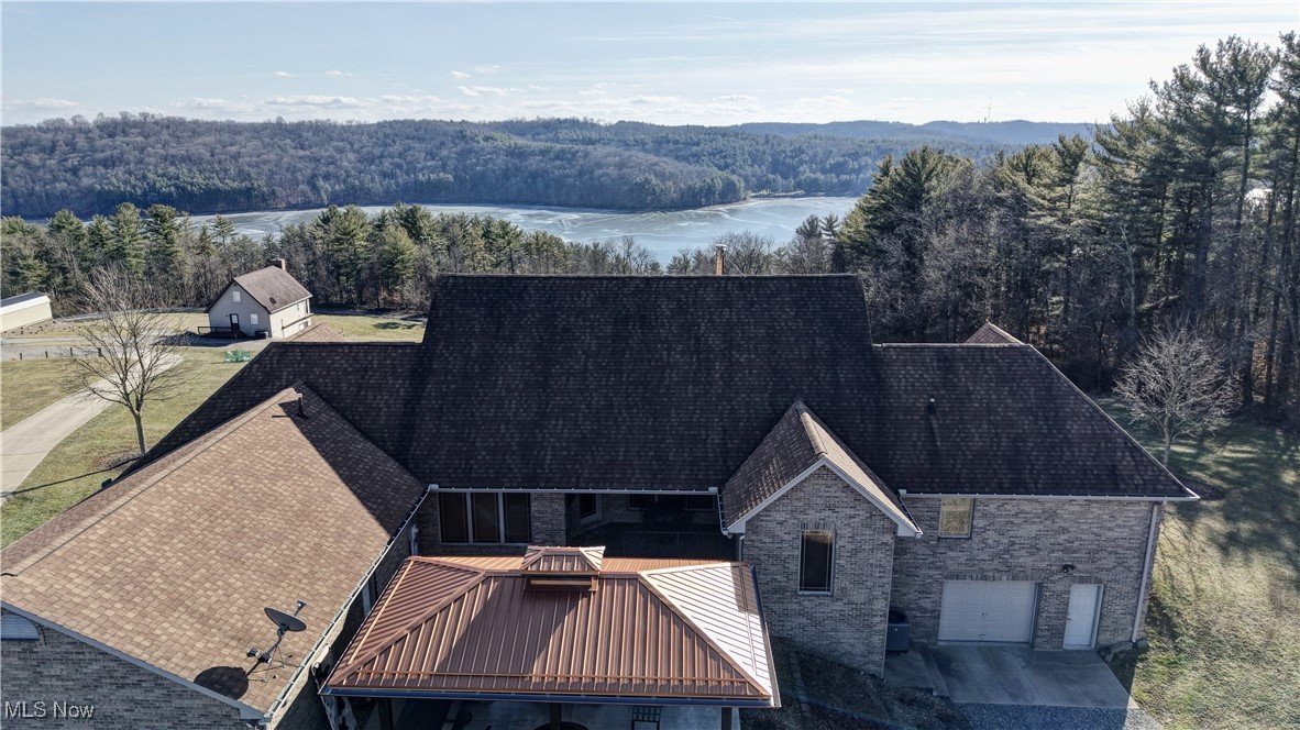 85553 Beagle Clb Road Scio, OH 43988 - Photo 47 of 50 Drone / aerial view with a forest view and a water view