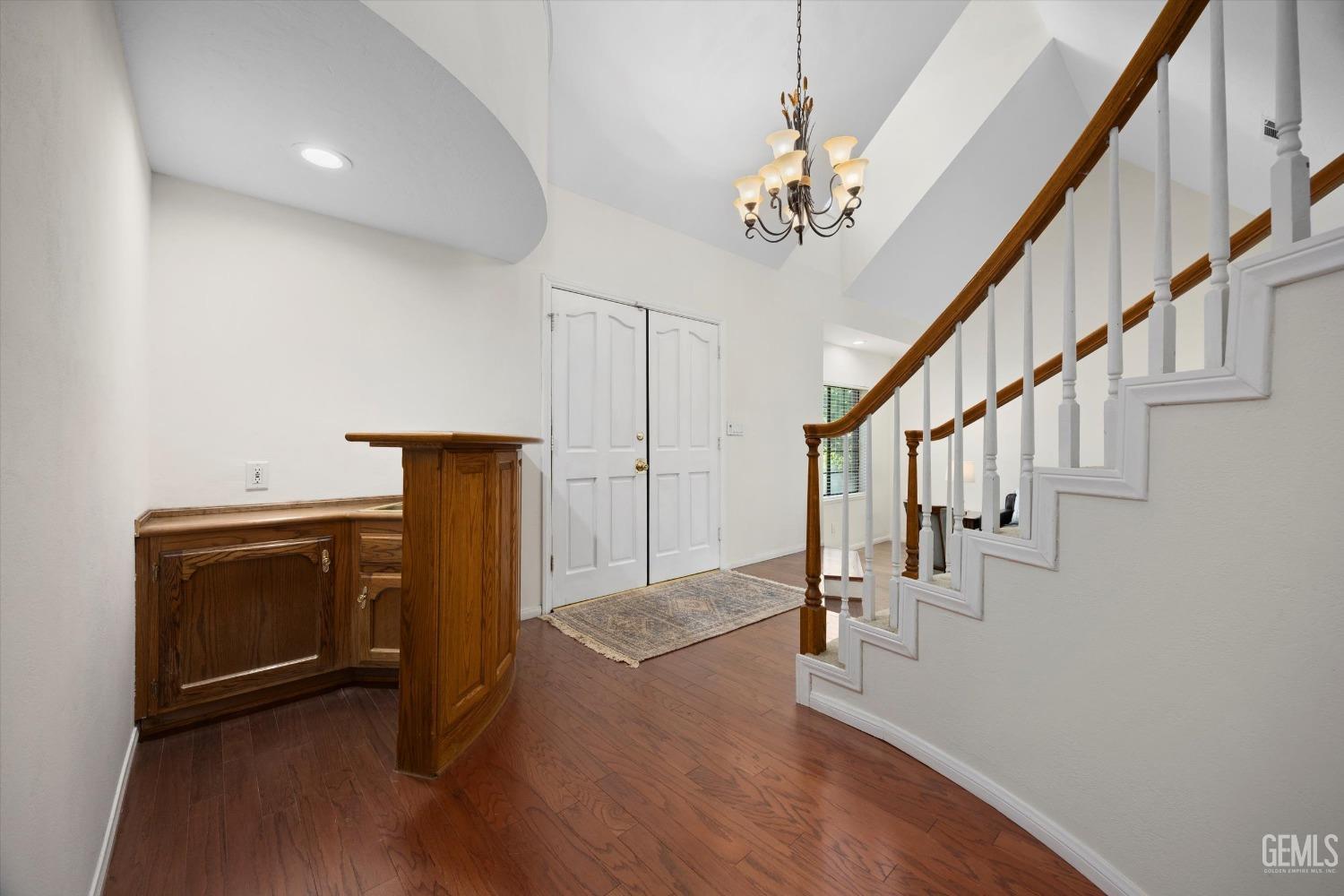Undisclosed Address Bakersfield, CA 93309 - Photo 8 of 48 a view of entryway and hall with wooden floor