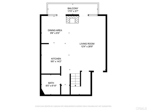 a picture of a bench in front of a door