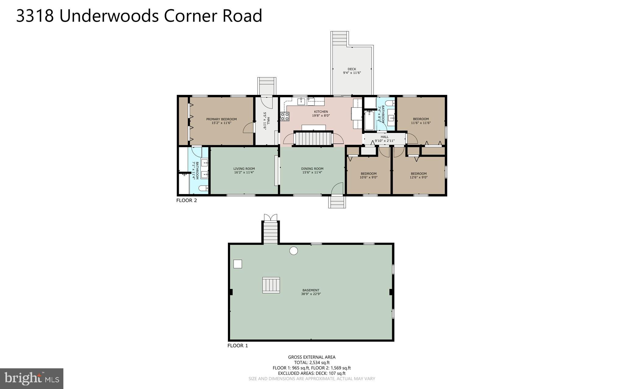 3318 Underwoods Corner Road Clayton, DE 19938 - Photo 54 of 54 a picture of floor plan